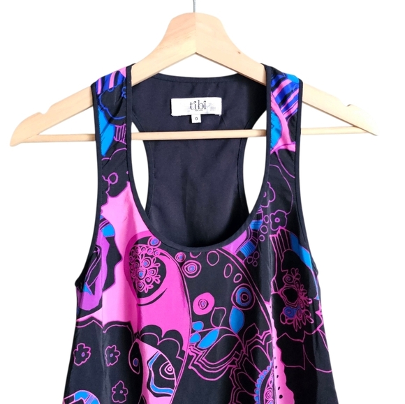 Y2k Vintage Tibi Black Mini Sleeveless Bubbke Dress Size 0 - Picture 2 of 6